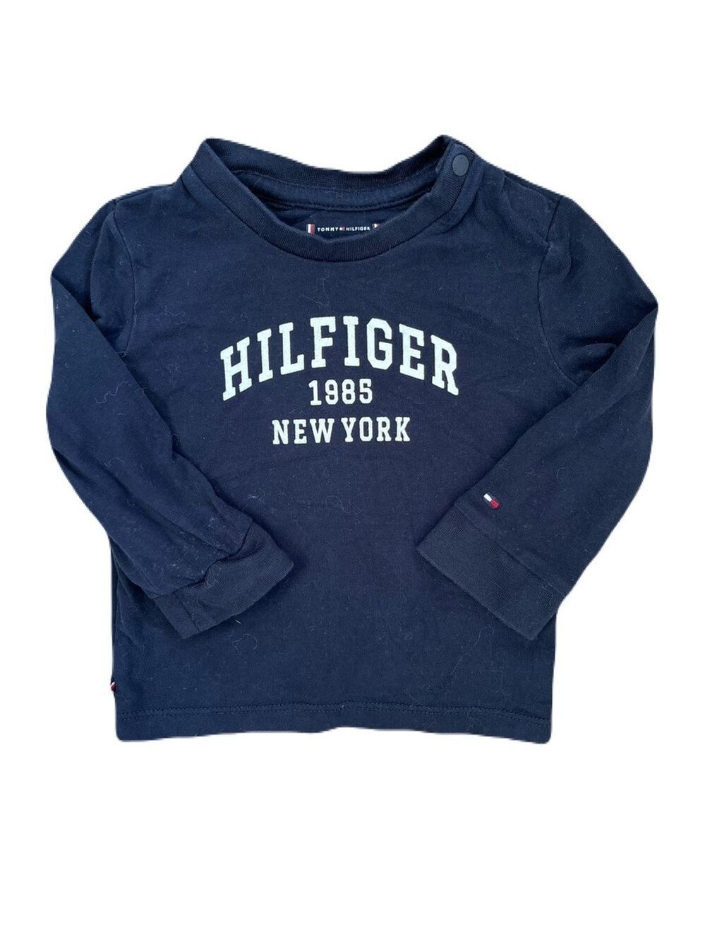🩵4/$20 Tommy Hilfiger Kids Dark Blue Long Sleeve Tee